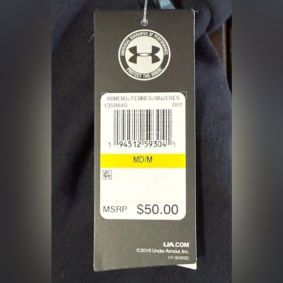 Under Armour Women’s Black 1/4 Zip Pullover Sweatshirt Size M NWT - Picture 4 of 6